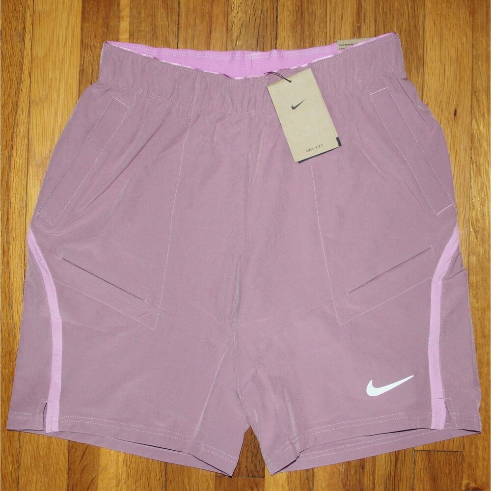 Nike Dri-Fit Court Advantage 9" Tennis Pickleball Shorts Mens M Lilac